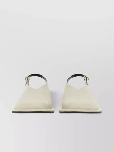 STUDIO NICHOLSON "PALEY" BUCKLE DETAIL FLAT SOLE MULES