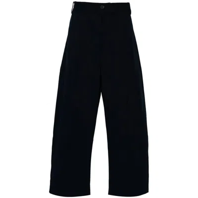 Studio Nicholson Wide-leg High-waisted Trousers In Black