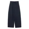 Studio Nicholson Drawstring Linen-blend Trousers In Blue