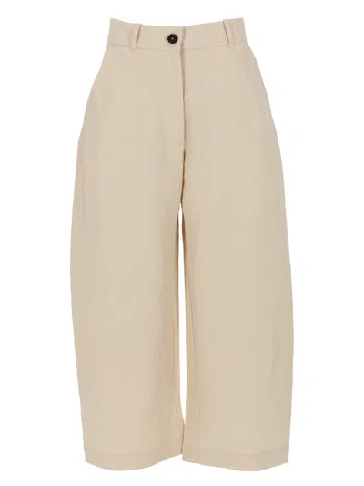 Studio Nicholson Pantalone A Gamba Ampia In Neutral
