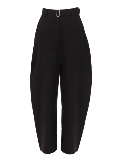 Studio Nicholson Pantalone A Gamba Larga In Black