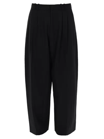 Studio Nicholson Pantalone In Misto Lana In Black