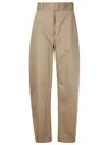 Studio Nicholson Belted Round Leg Pant In Parcel