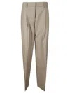 Studio Nicholson Double Pleat Tailored Trousers In Straw Melange