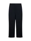Studio Nicholson Sorte Cropped Cotton-twill Trousers In Black Ink
