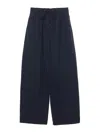 Studio Nicholson Drawstring Linen-blend Trousers In Animal Print