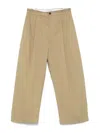 Studio Nicholson Pleat-detail Trousers In Beige