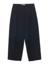 Studio Nicholson Belt Loop Casual Pants In Black