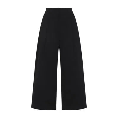 Studio Nicholson Dordoni Deep Pleat Volume Ankle Crop In Black