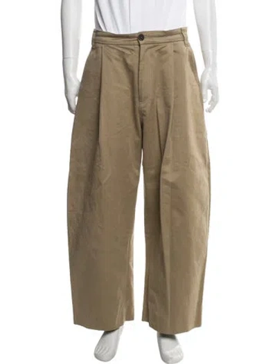 Pre-owned Studio Nicholson Pants In Brown