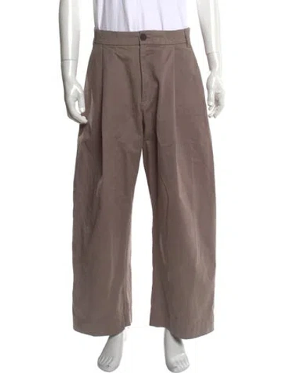 Pre-owned Studio Nicholson Pants In Brown