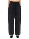 Studio Nicholson Comfortable Trousers Featuring Side Pockets In Black