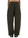 Studio Nicholson Wide Leg Trousers With Pockets And Loops In Gray