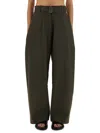 Studio Nicholson Wide Leg Trousers With Pockets And Loops In Gray