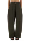 Studio Nicholson Wide Leg Trousers With Pockets And Loops In White