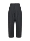 Studio Nicholson Tuck Wool Trousers In Tarmac