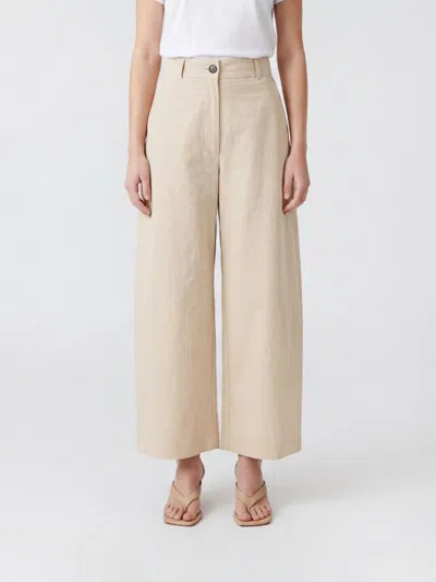 Studio Nicholson Pants Woman Color Beige In Neutral