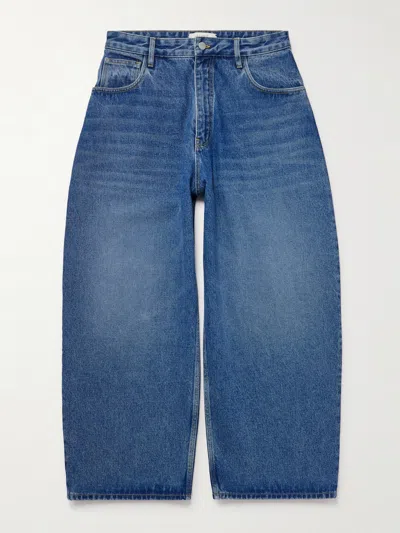 Studio Nicholson Paolo Barrel-leg Jeans In Blue