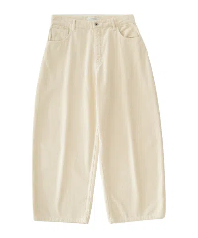 Studio Nicholson Paolo Corduroy Wide-leg Trousers In Neutral