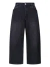 Studio Nicholson Straight Trousers With Side And Back Pockets In Black