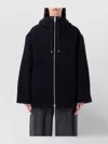 Studio Nicholson Parka With Hood And Drawstring Detail In Black