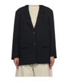 Studio Nicholson Patchwork Suit Jacket In Black