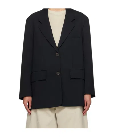 Studio Nicholson Patchwork Suit Jacket In Black