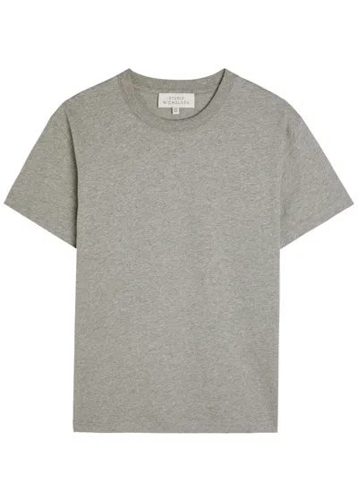 Studio Nicholson Perfect Cotton T-shirt In Gray