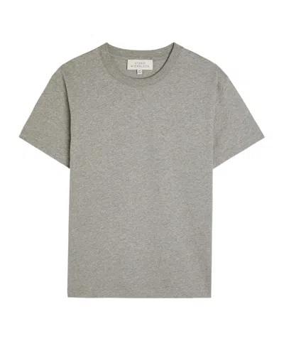 Studio Nicholson Perfect Cotton T-shirt In Gray