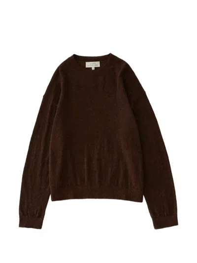 Studio Nicholson Picco Crew-neck Sweater In Brown