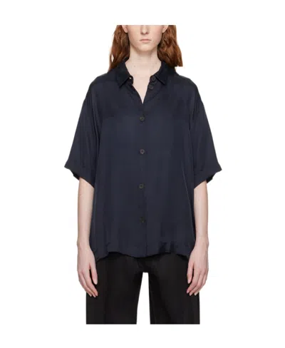 Studio Nicholson Piero Short-sleeve Shirt In Black