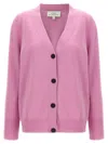 Studio Nicholson Pink Rall Cardigan In Pink