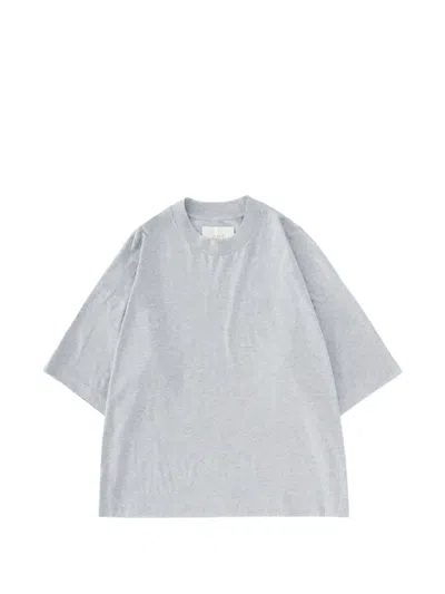 Studio Nicholson Piu Oversized T-shirt In Gray