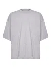 Studio Nicholson Piu Ribbed Short-sleeve T-shirt In Gray