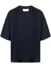 Studio Nicholson Solaris Short Sleeves Sweater In Blue