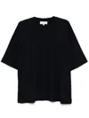 Studio Nicholson Crew Neck Oversized Fit Short Sleeves T-shirt In Black