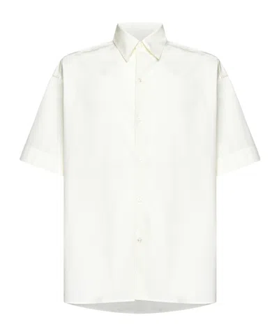 Studio Nicholson Plain Cotton Shirt In White