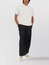 Studio Nicholson Jersey - Branded Easy Fit Ss T-shirt White Relaxed Fit T-shirt - Piu