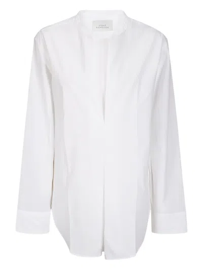 Studio Nicholson Pleat-detail Blouse In White