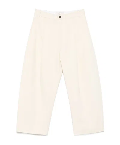 Studio Nicholson Pleat-detail Trousers In Neutral