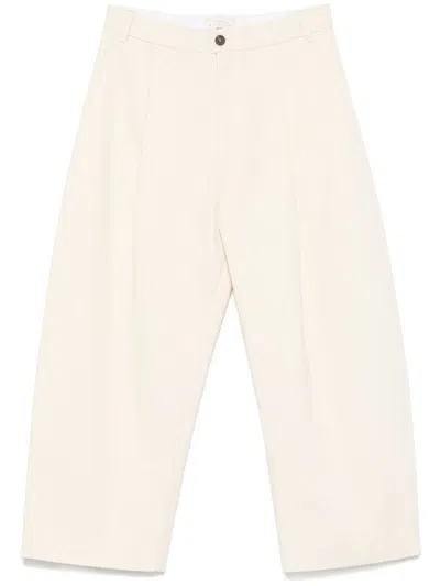 Studio Nicholson Hose Mit Bundfalten In Nude