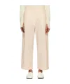 Studio Nicholson Pleat-detail Wide-leg Trousers In Nude
