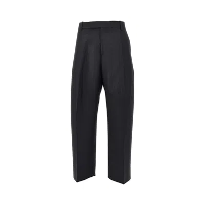 Studio Nicholson Pleated Hopsack Pants In Multi