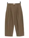 Studio Nicholson Pleated Yale Trousers In Brown