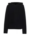 Studio Nicholson Black Pocono Hooded Sweater In Black