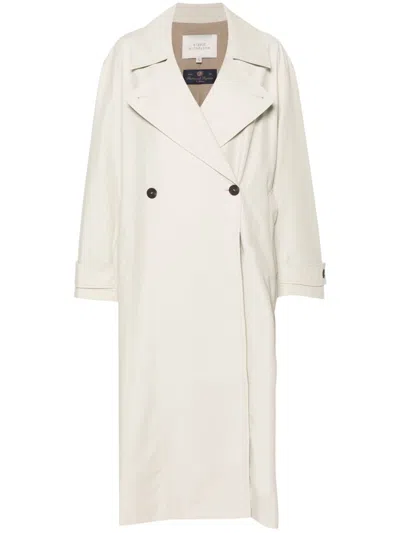 Studio Nicholson Pre Double Breasted Belted Coat In White
