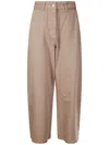 Studio Nicholson Chalco Wide Leg Denim Jeans In Sand