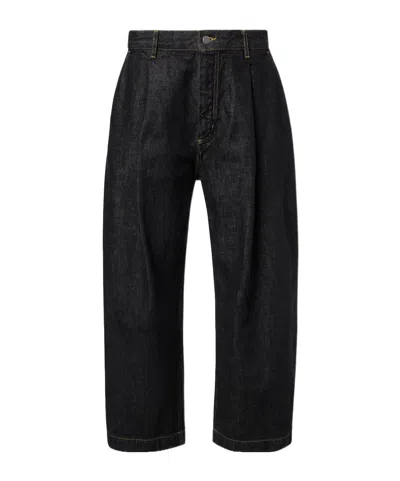 Studio Nicholson Puch Barrel-leg Jeans In Animal Print