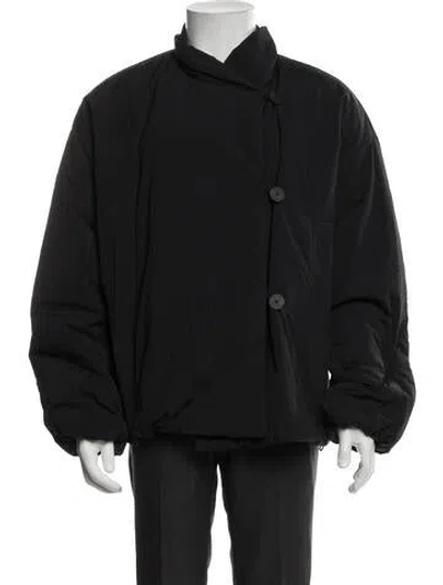 Pre-owned Studio Nicholson Puffer Coat In Black