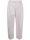 Studio Nicholson Pleated Front Trousers With Belt Loops In Neutral
